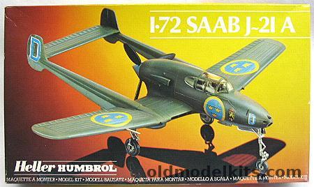 Heller 1/72 Saab J-21A - Flygflottilj 6/2nd Sq or Flygflottilj 9/1st Sq, 80261 plastic model kit